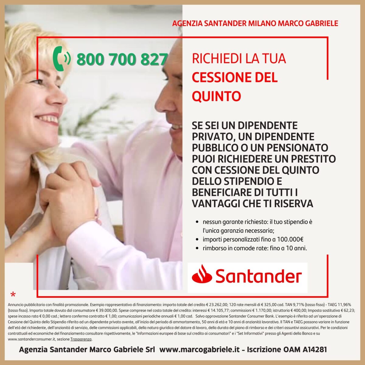 Cessione del Quinto Santander